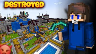 I DESTROY TECHNO GAMERZ CASTLE  WITH TNT  IN MINECRAFT [upl. by Nalyt]