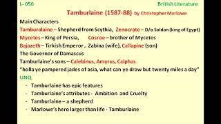 B056 Tamburlaine by Christopher Marlowe [upl. by Ellenwad268]