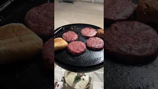 Burgers AGAIN 😁cadac grill braai shorts castironcooking [upl. by Surad]