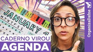 📒 COMO FAZER UMA AGENDA USANDO UM CADERNO bullet journal  Organiza Dafne [upl. by Euqilegna]