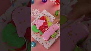 So excited to start seeing all the beautiful Christmas trees🎄 christmascookies cookieart cookies [upl. by Novelia]