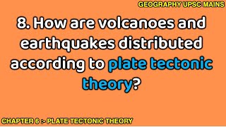 68 Distribution of Volcanoes and Earthquakes According to Plate Tectonic Theory [upl. by Nottnerb]