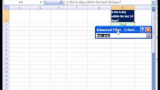 Excel Magic Trick 165p2 MACRO Advanced Filter Extract Bdays [upl. by Ruthann]