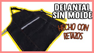 HAZ TU DELANTAL SIN MOLDE EN SOLO 10 MINUTOS 😱 Fácil y Rápido  LATIN DIY [upl. by Edras]