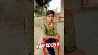 Pani ko ullucomedy shorts funny trending vikram akhilesh suraj sahil satyarox494 view100k [upl. by Drusi763]