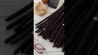 Natural Dreadlock Extensions – Classic Jet Black — Premium Extensions for Sale [upl. by Wakerly]