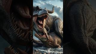 Trex vs animalBrontosaurus vs archaeopteryx vs dilophosaurus vs Triceratops animalbattle shorts [upl. by Atidnan]