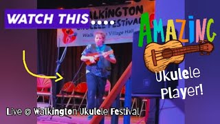 Amazing UKULELE PLAYER Fragile Lucy at Walkington Ukulele Festival [upl. by Coreen]