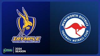 Irymple vs Wentworth Preliminary Final Season 2024  Sunraysia Football Netball League [upl. by Even]