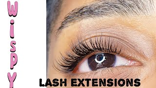 Learning Lash extensions for beginnersBest eyelash extensions tutorial for beginners Wispy lashes [upl. by Airlie666]