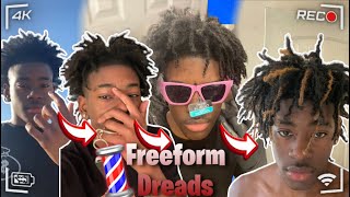 HOW TO GET FREEFORM DREADS 💈 FREEFORM TUTORIAL 🔥✂️ [upl. by Sinnard170]