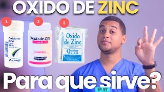 OXIDO DE ZINC PARA QUE SIRVE  3 COSAS [upl. by Pasol425]