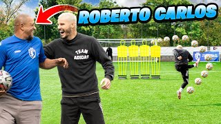 ROBERTO CARLOS TEACHES ME HIS INSANE FREE KICK 😱💫☄️ [upl. by Ziguard694]