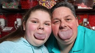 Guinness World Record Father and Daughter Have Worlds Widest Tongues [upl. by Park]