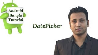 Android Bangla Tutorial 234  datepicker in android studio example [upl. by Ru]