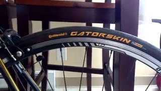 Continental Gatorskins folding 700c 25mm review [upl. by Mccord729]