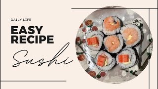 Easy Recipe  Norimaki sushi [upl. by Relyhcs]