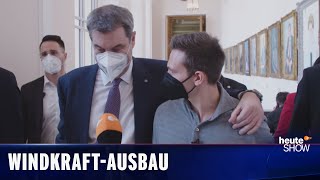 Darum gibt es in Bayern so wenige Windräder  heuteshow vom 04032022 [upl. by Oxley253]