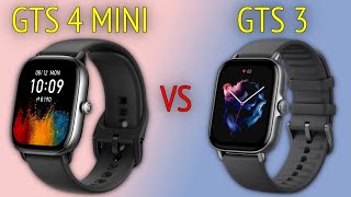 Amazfit GTS 4 Mini vs Amazfit GTS 3  Full Specs Compare Smartwatches [upl. by Ateuqram]