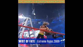 TOP 3 WORST WWE FINISHERS shorts shortsfeed wwe [upl. by Potter]