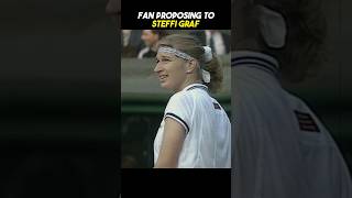 Fan Proposes Steffi Graf Mid Match [upl. by Antebi946]