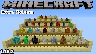 EXTRA GOLEMS MOD UPDATE  MINECRAFT 1182 MOD SHOWCASE [upl. by Carlyn]