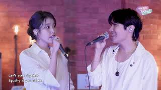 jhope X IU  Equal Sign Live jhope In The Palette [upl. by Ahtinak]