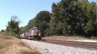 NS 340 with a pair of KCS SD70MACs at Woodlawn AL [upl. by Whipple]