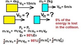 Physics 10 Momentum and Impulse 22 of 30 Inelastic Collision Ex7 [upl. by Irehc]