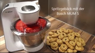 Spritzgebäck mit der Bosch MUM 5 [upl. by Trofmoc]