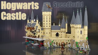 LEGO 71043 Hogwarts Castle Speedbuild  71043 LEGO Harry Potter  Blender Geometry Nodes  Animation [upl. by Amanda335]