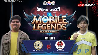 SEMI FINAL MOBILE LEGEND SPORA INTERFERON20 VS RENINA23 [upl. by Gurtner733]