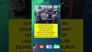 Sopir angkutan d suruh dishub lewat tp d tilang polisi polisi dishub sopir viralvideo shorts [upl. by Kemble861]