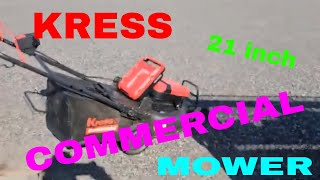 Get Ready To Be Amazed A Closer Look At The Mighty Kress 21 Inch Commercial Mower [upl. by Ahsinrac]