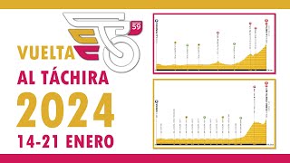 Recorrido VUELTA al TÁCHIRA 2024 Etapas Perfiles y Altimetrías [upl. by Evvie]