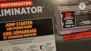 Motomaster Eliminator Power Pack Jump Starter Review [upl. by Edieh976]