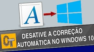 Como desativar a Correção Automática no Windows 10 [upl. by Pucida354]