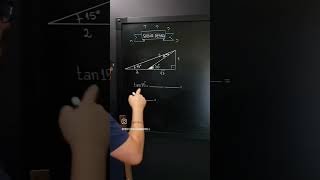 CÁLCULO DA TANGENTE DE 15°TRIGONOMETRIA MATEMÁTICA [upl. by Robertson707]