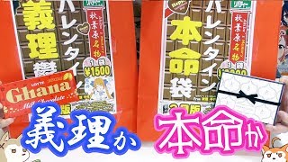 義理チョコと本命チョコのバレンタイン福袋どちらの中身が鬱なのか開けてみた [upl. by Garwin986]