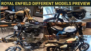 ROYAL ENFIELD DIFFERRENT MODELS PREVIEW👍BULLET♥️CLASIC♥️HUNTER♥️METEOR🏆🏆👍 [upl. by Immac]