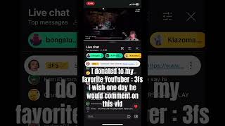 I donated to 3fs my favorite YouTuber 3fs donate subscribe 300k wannabe viral [upl. by Savil]