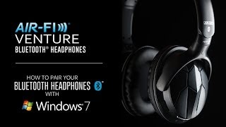 How to Pair Your Bluetooth Headphones with Windows 7 MEE audio Venture [upl. by Delfine]