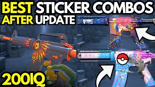 200IQ STICKER COMBOS in CS2 BEST Sticker Crafts After NEW Update [upl. by Liebowitz544]