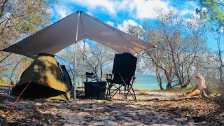 Solo Island Camping Catch amp Cook  The Full Experience [upl. by Autumn673]