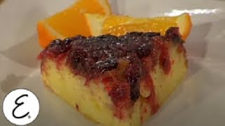 Cranberry UpsideDown Skillet Corncake  Emeril Lagasse [upl. by Danette]