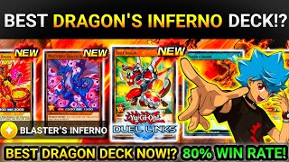 NEW DRAGONS ARRIVE  BEST DRAGONS INFERNO RUSH DUEL DECK 80 WIN RATE Yugioh Duel Links [upl. by Mohn777]