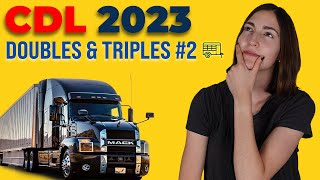 CDL Doubles Triples Test 2 2023 60 Questions with Explained Answers [upl. by Merle]