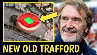 NEW TRAFFORD Man Utd reveal first Old Trafford redevelopment pics including 100000capacity [upl. by Baten]