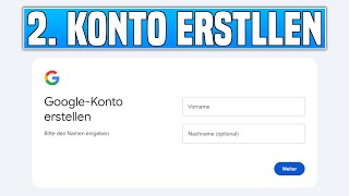 Zweites Google Konto erstellen  Zweite EMail Adresse erstellen [upl. by Karolyn141]