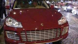 red PORSCHE Cayenne Turbo  from saudi arabia [upl. by Nonnel]